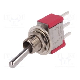 1 pcs x C&K - 7101SYCQE - Switch: toggle, Pos: 2, SPDT, ON-ON, 2A/250VAC, 5A/28VDC, -30÷85°C