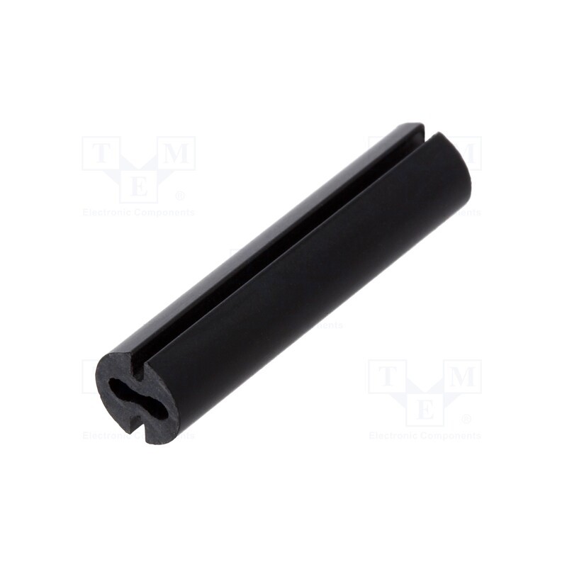 10 pcs x DREMEC - 8GE04V80538 - Spacer sleeve, LED, Øout: 4.8mm, ØLED: 3mm, L: 21mm, black, UL94V-0