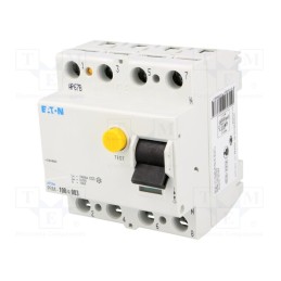 1 pcs x EATON ELECTRIC - PFIM-100/4/003 - RCD breaker, Inom: 100A, Ires: 30mA, Max surge current: 250A, IP40