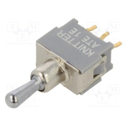 1 pcs x KNITTER-SWITCH - ATE 1 E - Switch: toggle, Pos: 3, SPDT, ON-OFF-ON, 0.05A, 0.05A, -20÷85°C, 50mΩ
