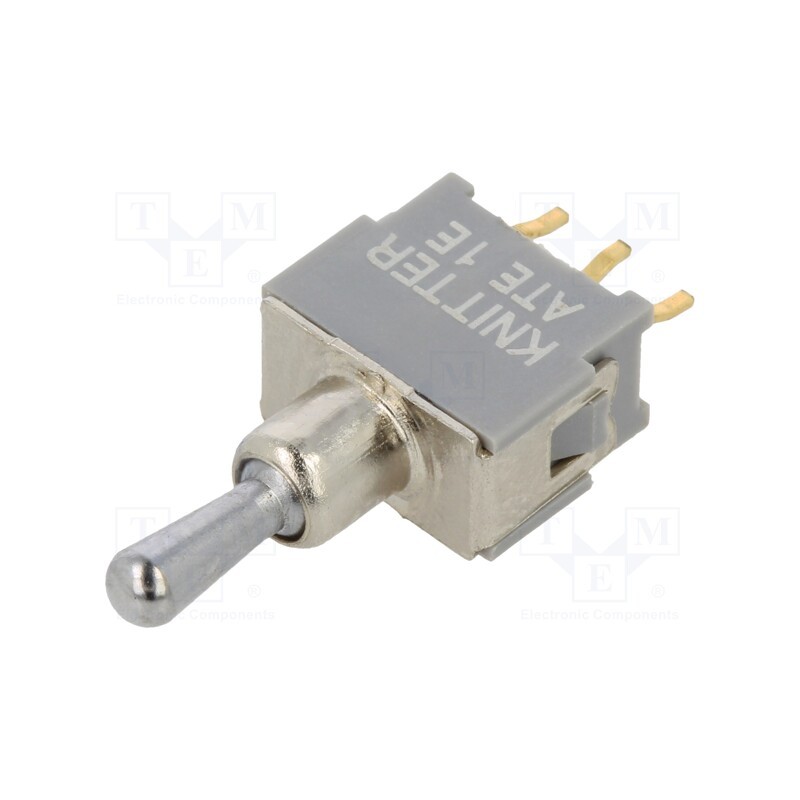 1 pcs x KNITTER-SWITCH - ATE 1 E - Switch: toggle, Pos: 3, SPDT, ON-OFF-ON, 0.05A, 0.05A, -20÷85°C, 50mΩ