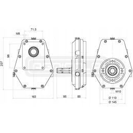 Multiplier 1 3 8m with 33l hydrolider pump