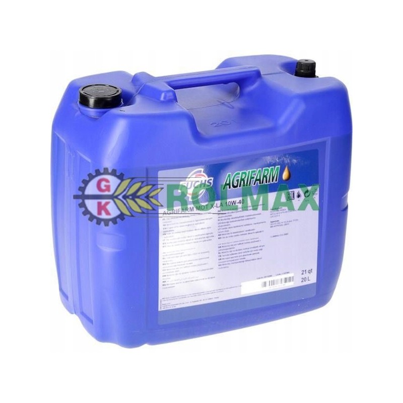 Agrifarm mot x la 10w40 oil 20 l fuchs