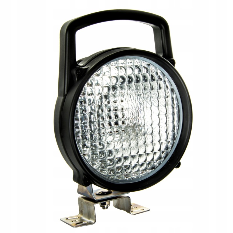 Halogen H3 round work lamp with handle
