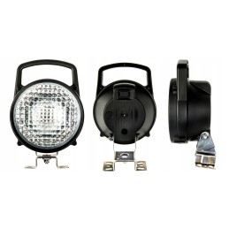 Halogen H3 round work lamp with handle