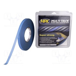 1 rol x HPX - PA1225 - Tape: fixing, W: 19mm, L: 25m, Thk: 0.8mm, double-sided, max.75°C