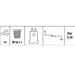Oil pressure sensor m10x1 0 15 0 45 bar fendt