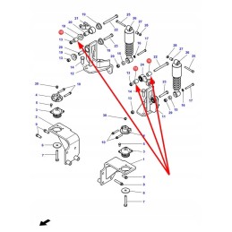 4387644m1 cab shock absorber mounting sleeve