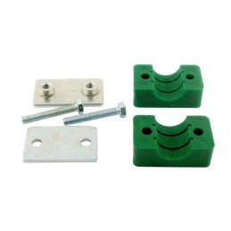 Single complete clamp holder for pipes and hoses
