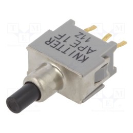 1 pcs x KNITTER-SWITCH - APE 1 F - Switch: push-button, Pos: 2, SPDT, 0.05A, 0.05A, OFF-(ON), Body: grey