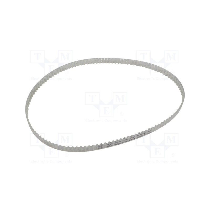 1 pcs x OPTIBELT - T5 610 1077ZA - Timing belt, T5, W: 10mm, H: 2.2mm, Lw: 610mm, Tooth height: 1.2mm