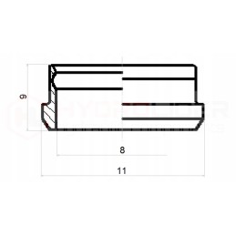 Tekalan clamping ring for Ø8 pipe