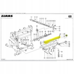 Shearbar claas jaguar 800 900 uni grass 98469302