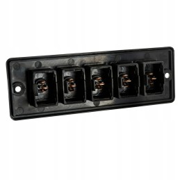 5-fold switch panel with LED switches