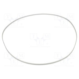 1 pcs x OPTIBELT - T5 1100 677ZA - Timing belt, T5, W: 6mm, H: 2.2mm, Lw: 1100mm, Tooth height: 1.2mm