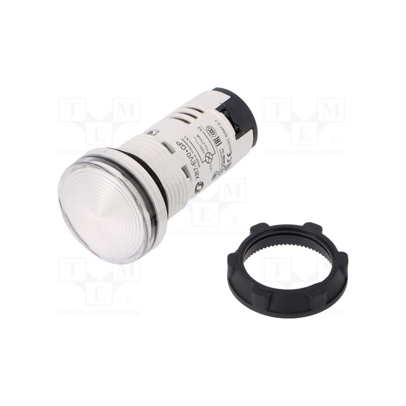 1 pcs x SCHNEIDER ELECTRIC - XB7EV07GP - Control lamp, 22mm, Harmony XB7, -25÷70°C, Illumin: LED, 120V, IP65