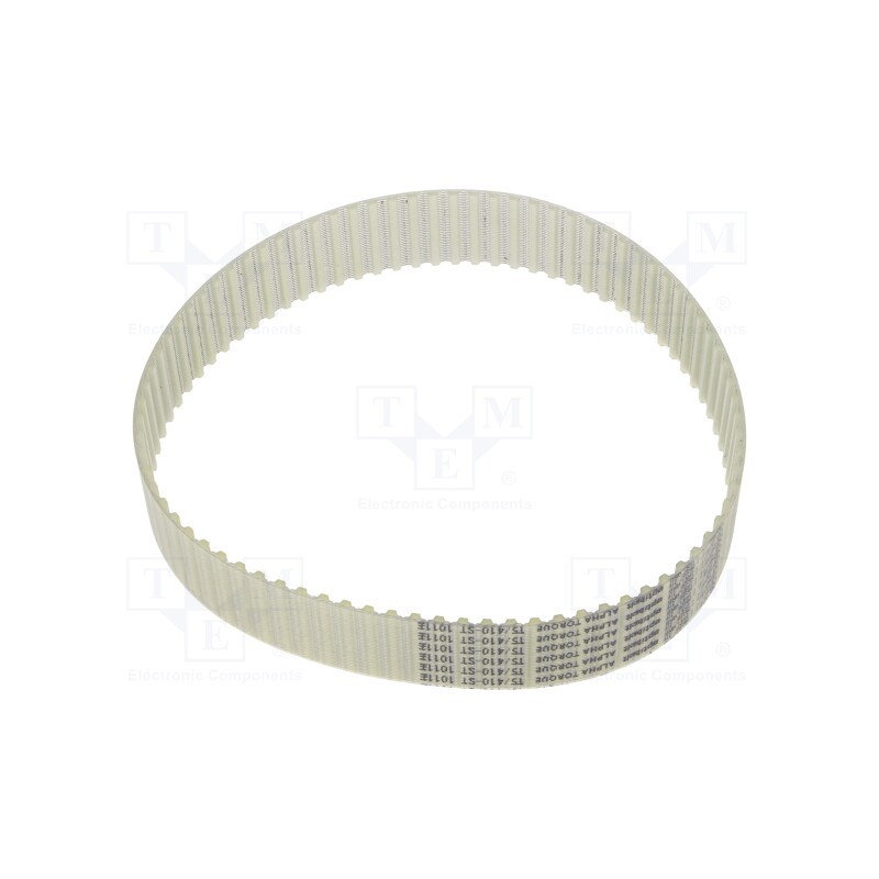 1 pcs x OPTIBELT - T5 410 2577ZA - Timing belt, T5, W: 25mm, H: 2.2mm, Lw: 410mm, Tooth height: 1.2mm