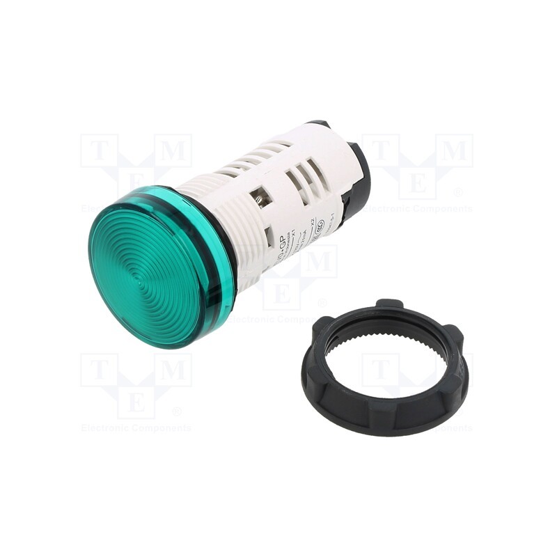 1 pcs x SCHNEIDER ELECTRIC - XB7EV03GP - Control lamp, 22mm, Harmony XB7, -25÷70°C, Illumin: LED, 120V, IP65