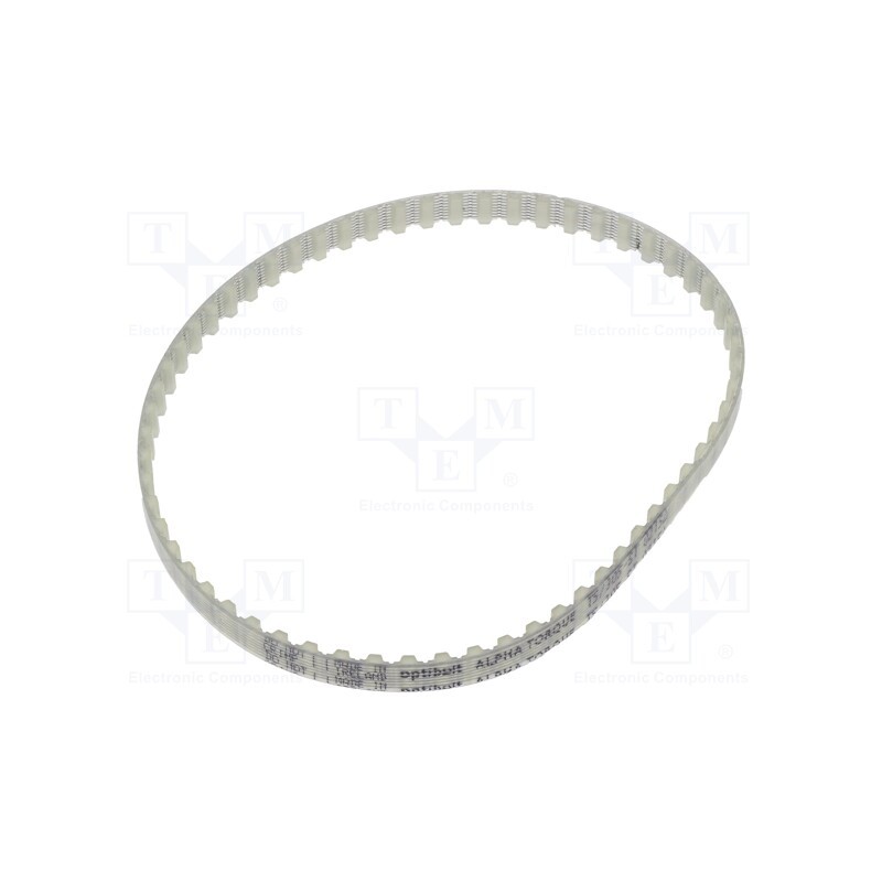 1 pcs x OPTIBELT - T5 305 677ZA - Timing belt, T5, W: 6mm, H: 2.2mm, Lw: 305mm, Tooth height: 1.2mm