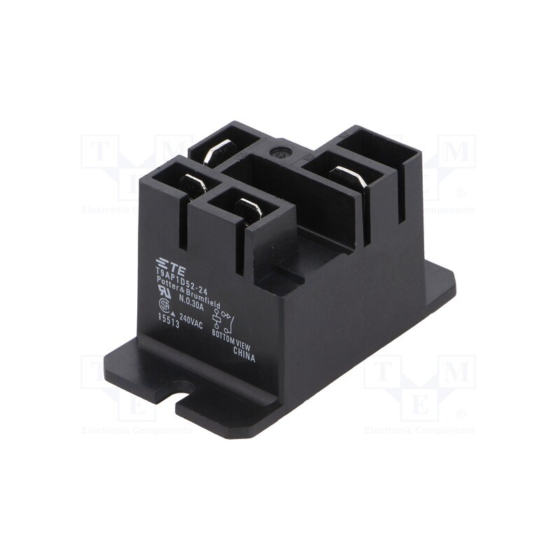 1 pcs x TE Connectivity - 6-1419102-3 - Relay: electromagnetic, SPST-NO, Ucoil: 24VDC, 30A, Series: T9A