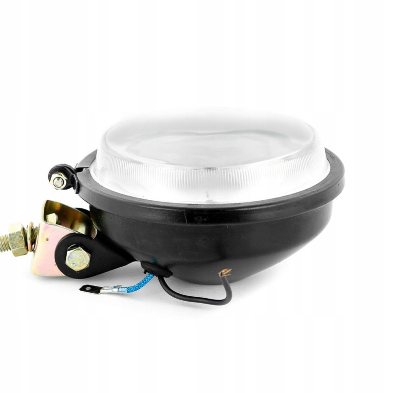 Metal work light with a 105 mm h3 12v bulb