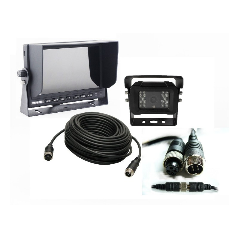 Reversing camera kit monitor 7 hq heavy 12v 24v