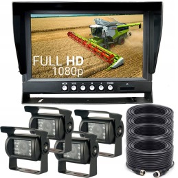 Reversing set 9 full hd 4x divided camera