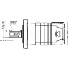 Hydraulic motor oms 200 151f0504 danfoss