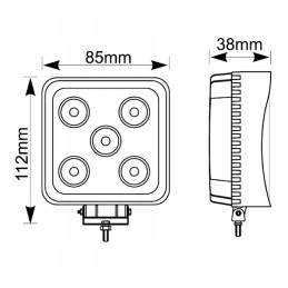 LED work lamp 15w 12v 24v 1200lm 6000k