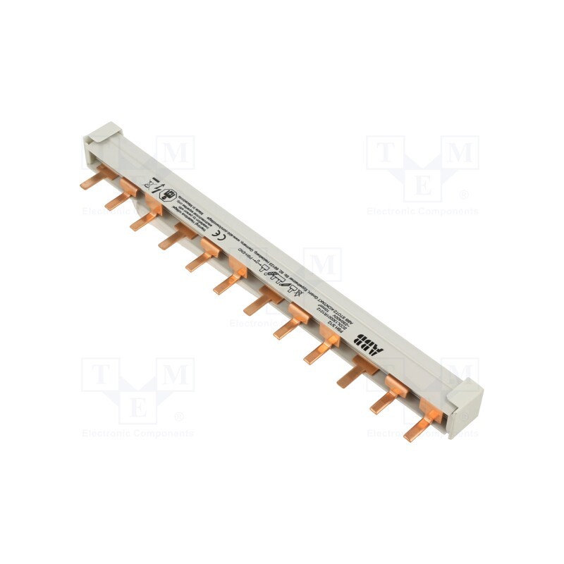1 pcs x ABB - 2CDL130001R1012 - Busbar, 10mm2, Poles: 3, 690VAC, 690VDC, Inom: 63A, No.of mod: 12