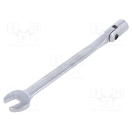 1 pcs x KING TONY - 1020-14 - Wrench, combination swivel head socket,with joint, L: 225mm