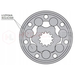 Hydraulic motor mr 100 cd o2 wc25 600 rpm