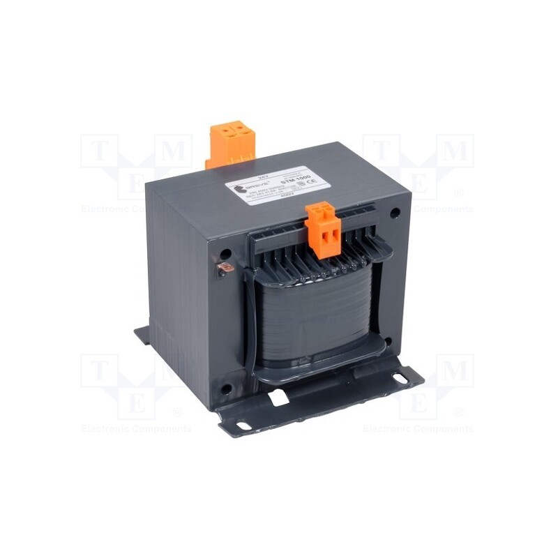 1 pcs x BREVE TUFVASSONS - STM1000/400/230V - Transformer: mains, 1000VA, 400VAC, 230V, Leads: terminal block