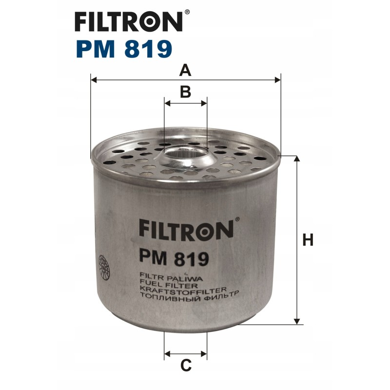 Fuel filter filter for BMC Levend 60