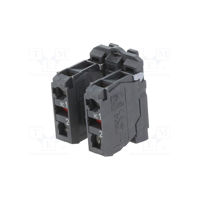 1 pcs x SCHNEIDER ELECTRIC - ZB5AZ104TQ - Contact block, 22mm, Harmony XB5, -25÷70°C, IP20, Contacts: NC x2