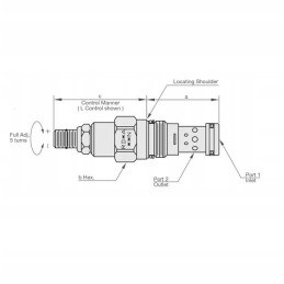 Valve plate block ng6 cetop 5 sections with valve