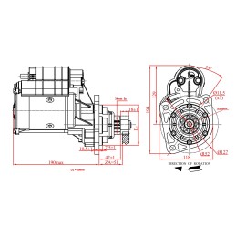 Quick starter case ih reinforced jubana 3 2kw