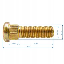Front wheel stud 360 m14x1 5 50015540