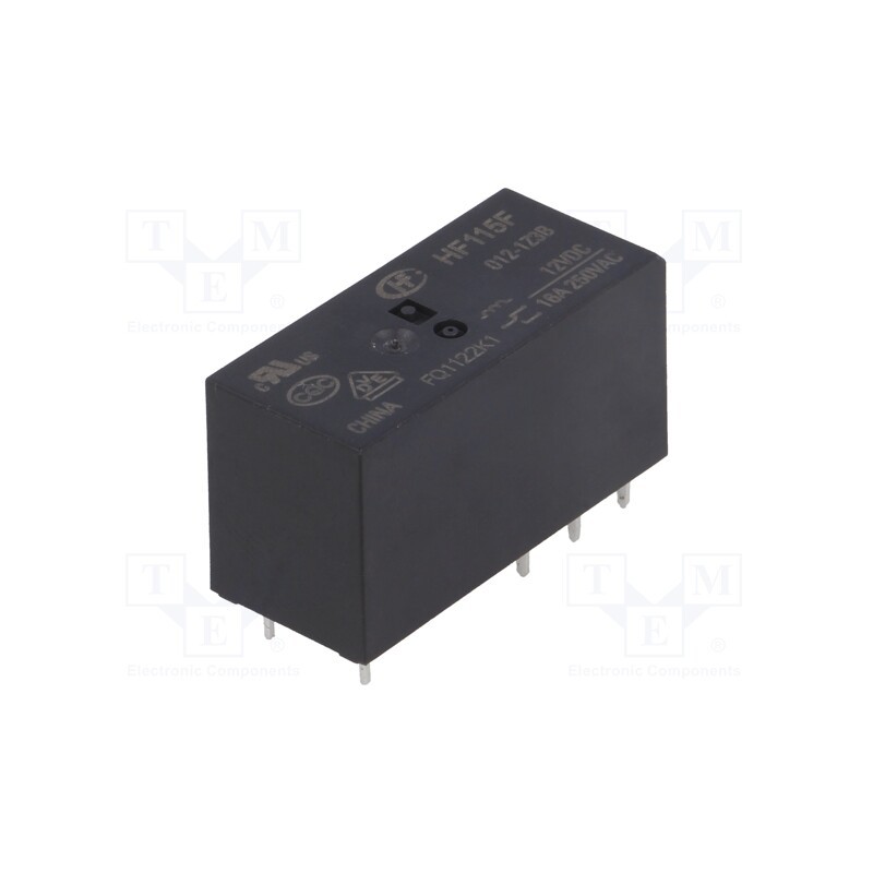 1 pcs x HONGFA RELAY - HF115F/012-1Z3B - Relay: electromagnetic, SPDT, Ucoil: 12VDC, 16A, 16A/250VAC, PCB