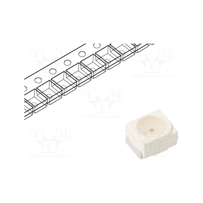 5 pcs x KINGBRIGHT ELECTRONIC - KA-3528SGC - LED, SMD, 3528, green, 12.5÷40mcd, 3.5x2.8mm, 120°, 2.2÷2.5V, 20mA