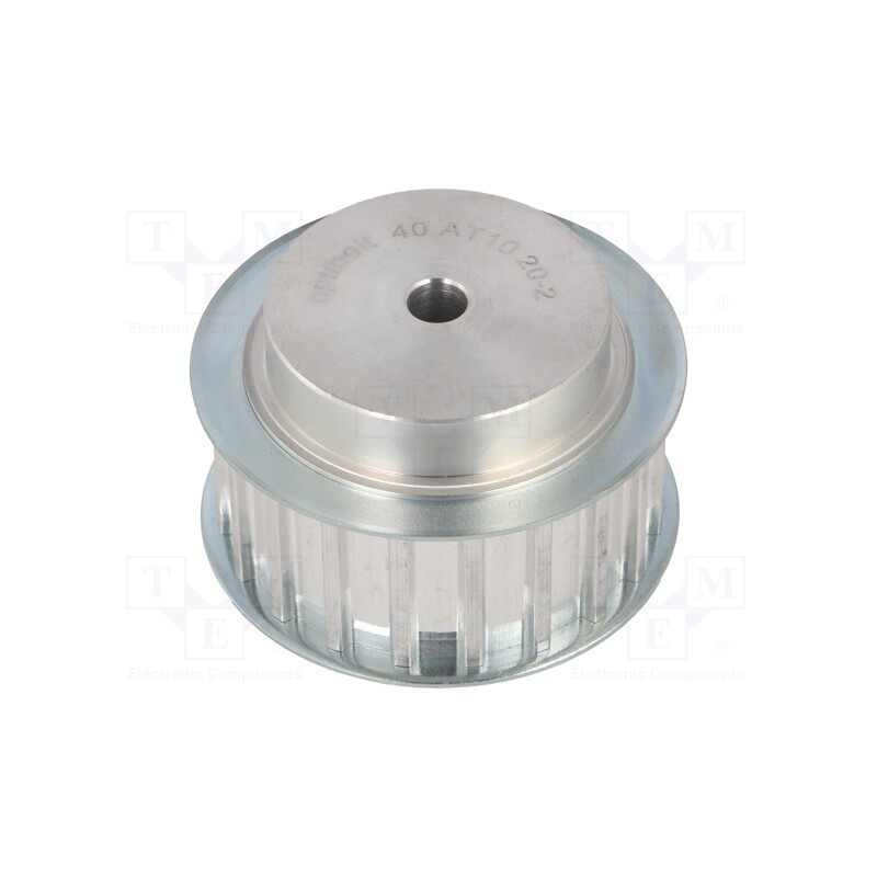 1 pcs x OPTIBELT - 40 AT10 20-200ZA - Belt pulley, AT10, W: 25mm, whell width: 40mm, Ø: 61.8mm, aluminium