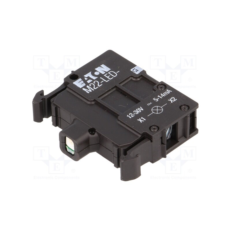 1 pcs x EATON ELECTRIC - M22-LED-G - Illuminating unit, 22mm, RMQ-Titan, -25÷70°C, Illumin: LED, front
