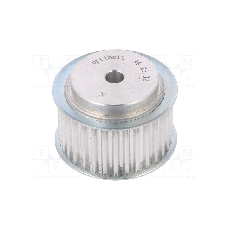 1 pcs x OPTIBELT - 36 T5 32-200ZA - Belt pulley, T5, W: 25mm, whell width: 36mm, Ø: 50.1mm, aluminium