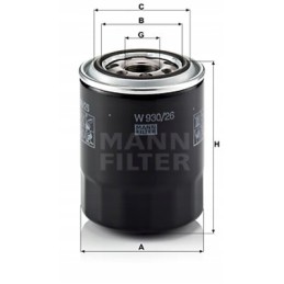 Mann oil filter kia k2500 sd