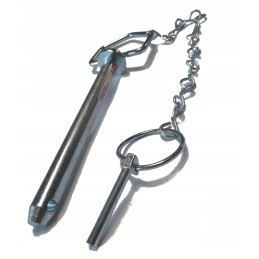 Straight pin pin with handle and cotter pin 19x162