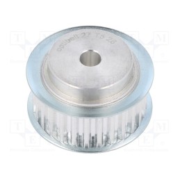 1 pcs x OPTIBELT - 27 T5 28-200ZA - Belt pulley, T5, W: 16mm, whell width: 27mm, Ø: 43.75mm, aluminium