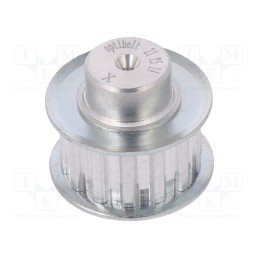 1 pcs x OPTIBELT - 21 T5 14-200ZA - Belt pulley, T5, W: 10mm, whell width: 21mm, Ø: 21.45mm, aluminium
