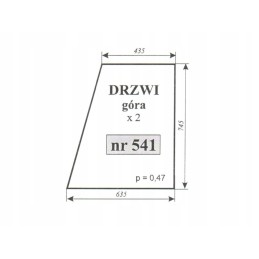 Door glass up zetor 4718 541