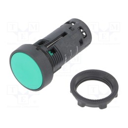 1 pcs x SCHNEIDER ELECTRIC - XB7NH31 - Switch: push-button, 22mm, Stabl.pos: 2, NO, green, none, IP65, flat