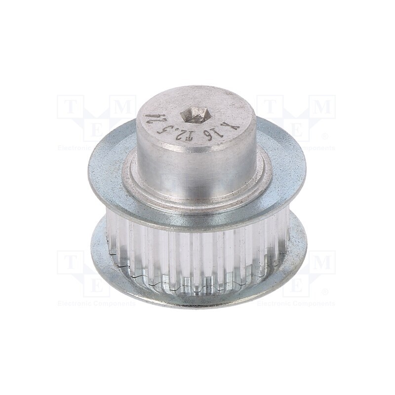 1 pcs x OPTIBELT - 16 T2,5 19-200ZA - Belt pulley, T2.5, W: 4, 6mm, whell width: 16mm, Ø: 14.6mm, aluminium